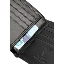 Load image into Gallery viewer, Men&#39;s RFID Blocking Bi Fold Black Wallet - PW 230