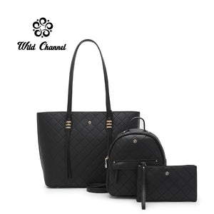 3 in 1 Tote Bag & Top Handle Bag & Pouch - NEJ 1768