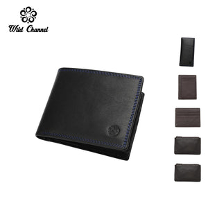 Men's Genuine Leather RFID Blocking Bi Fold Wallet - NW 009