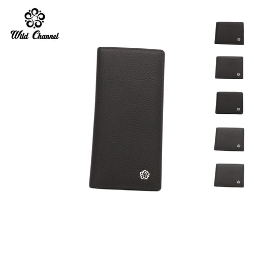 Men's Genuine Leather RFID Blocking Bi Fold Wallet - NW 004