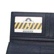 Load image into Gallery viewer, Men&#39;s Genuine Leather RFID Blocking Fortune Blue Wallet - PW 277