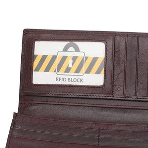 Men's Genuine Leather RFID Blocking Wallet - VWW 148