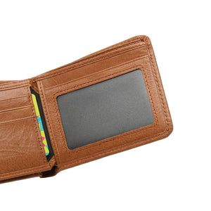 Men's Genuine Leather RFID Bi-Fold Wallet - VWW 126