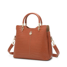 Load image into Gallery viewer, Women&#39;s 3-In-1 Croc Embossed Handbag + Pouch + Coin Case - HGY 1885