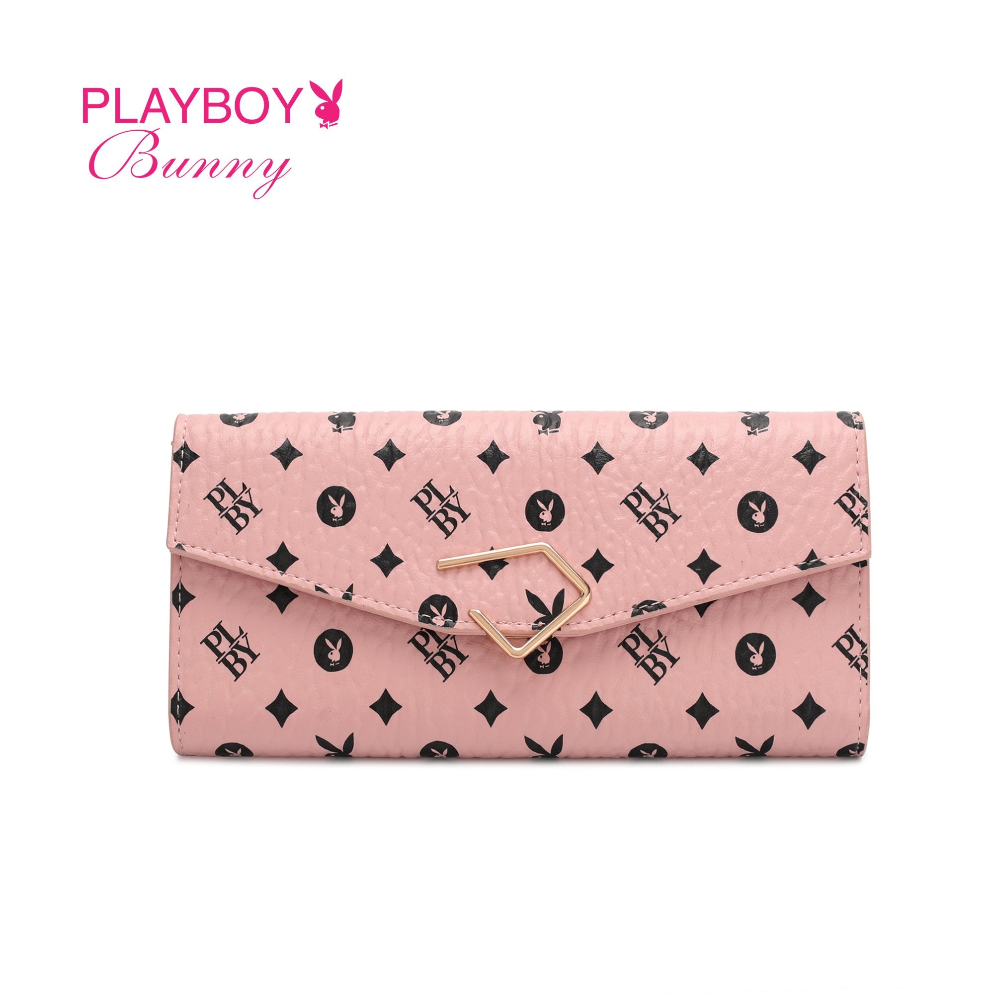 PLAYBOY BUNNY LADIES MONOGRAM LONG PURSE EMILEE –