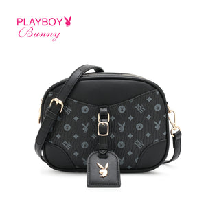 PLAYBOY BUNNY LADIES MONOGRAM SLING BAG KAYLIN