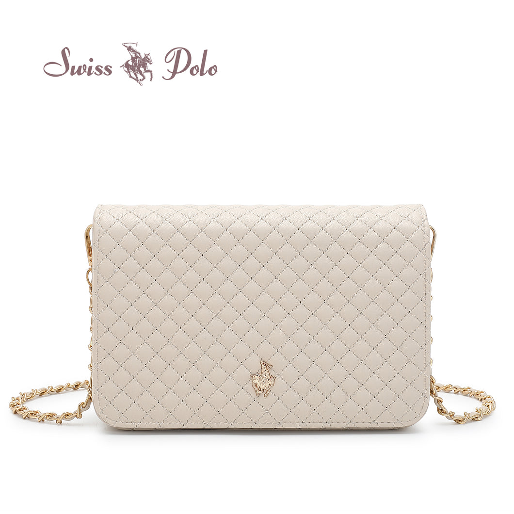 Women's Quilted Chain Crossbody Bag