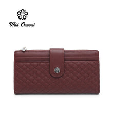 Load image into Gallery viewer, Wild Channel Ladies Quilted Bi Fold Long Purse