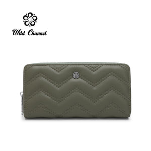 Women's Quilted RFID Long Purse