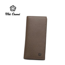 Load image into Gallery viewer, WILD CHANNEL GENUINE LEATHER RFID LONG WALLET NW 001-1 KHAKI