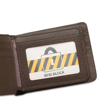 Load image into Gallery viewer, WILD CHANNEL GENUINE LEATHER RFID SHORT WALLET NW 001-4 KHAKI