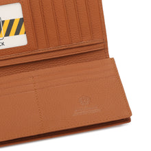 Load image into Gallery viewer, WILD CHANNEL GENUINE LEATHER RFID LONG WALLET NW 002-1 LIGHT BROWN