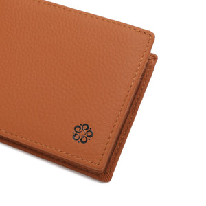 WILD CHANNEL GENUINE LEATHER RFID SHORT WALLET NW 002-3 LIGHT BROWN