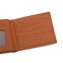 Load image into Gallery viewer, WILD CHANNEL GENUINE LEATHER RFID SHORT WALLET NW 002-3 LIGHT BROWN