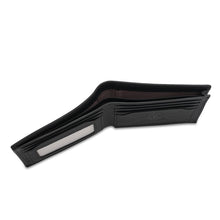 Load image into Gallery viewer, WILD CHANNEL GENUINE LEATHER RFID SHORT WALLET NW 003-2 BLACK