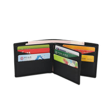 Load image into Gallery viewer, WILD CHANNEL GENUINE LEATHER RFID SHORT WALLET NW 003-3 BLACK