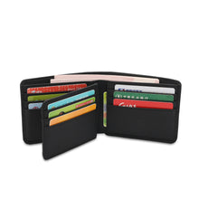 Load image into Gallery viewer, WILD CHANNEL GENUINE LEATHER RFID SHORT WALLET NW 003-4 BLACK