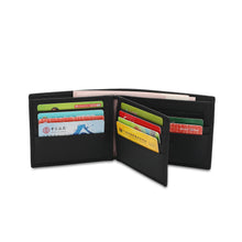 Load image into Gallery viewer, WILD CHANNEL GENUINE LEATHER RFID SHORT WALLET NW 003-5 BLACK