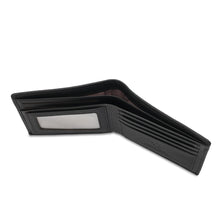 Load image into Gallery viewer, WILD CHANNEL GENUINE LEATHER RFID SHORT WALLET NW 003-6 BLACK