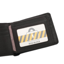 Load image into Gallery viewer, WILD CHANNEL GENUINE LEATHER RFID SHORT WALLET NW 004-4 DARK BROWN