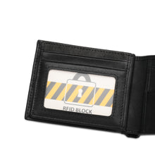 Load image into Gallery viewer, WILD CHANNEL RFID SHORT WALLET NW 005-3 BLACK