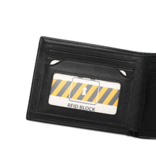 Load image into Gallery viewer, WILD CHANNEL RFID SHORT WALLET NW 006-2 BLACK