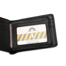 Load image into Gallery viewer, WILD CHANNEL RFID SHORT WALLET NW 006-4 BLACK