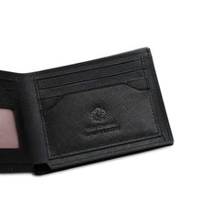 Load image into Gallery viewer, WILD CHANNEL GENUINE LEATHER RFID SHORT WALLET NW 007-2 BLACK