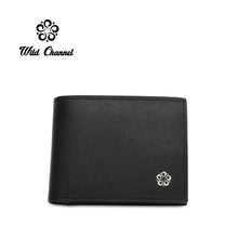 Load image into Gallery viewer, WILD CHANNEL GENUINE LEATHER RFID SHORT WALLET NW 007-3 BLACK