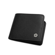 Load image into Gallery viewer, WILD CHANNEL GENUINE LEATHER RFID SHORT WALLET NW 007-4 BLACK