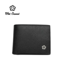 Load image into Gallery viewer, WILD CHANNEL GENUINE LEATHER RFID SHORT WALLET NW 007-5 BLACK