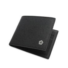 Load image into Gallery viewer, WILD CHANNEL GENUINE LEATHER RFID SHORT WALLET NW 007-6 BLACK