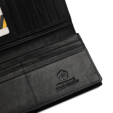 Load image into Gallery viewer, WILD CHANNEL RFID BLOCKING LONG WALLET NW 008-1 BLACK