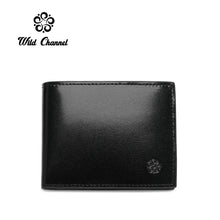 Load image into Gallery viewer, WILD CHANNEL RFID BLOCKING SHORT WALLET NW 008-6 BLACK
