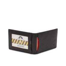 Load image into Gallery viewer, WILD CHANNEL GENUINE LEATHER RFID SHORT WALLET NW 010-1 BLACK
