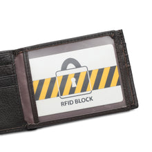 Load image into Gallery viewer, WILD CHANNEL GENUINE LEATHER RFID SHORT WALLET NW 011-1 BLACK