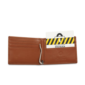 WILD CHANNEL GENUINE LEATHER RFID SHORT WALLET NW 013-3 LIGHT BROWN
