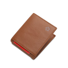 Load image into Gallery viewer, WILD CHANNEL GENUINE LEATHER RFID SHORT WALLET NW 013-3 LIGHT BROWN