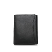 Load image into Gallery viewer, WILD CHANNEL GENUINE LEATHER RFID SHORT WALLET NW 017-4 BLACK