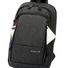 Load image into Gallery viewer, PLAYBOY WATER RESISTANCE CHEST BAG PKX 8162 BLACK