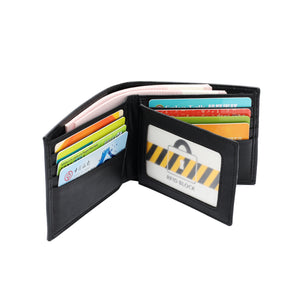 (11 Card slots )PLAYBOY RFID Long Wallet And Bifold Wallet PW 233-2 Black