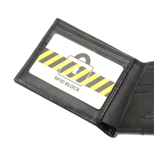 PLAYBOY MONOGRAM RFID BI-FOLD WALLET PW 234-5 BLACK