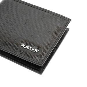 PLAYBOY MONOGRAM RFID BI-FOLD WALLET PW 235-5 BLACK