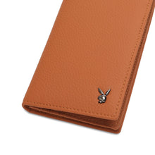 Load image into Gallery viewer, (4 to 11 Card Slots) PLAYBOY GENUINE LEATHER RFID LONG &amp; SHORT WALLET PW 261 -1/-2/-3/-4 LIGHT BROWN
