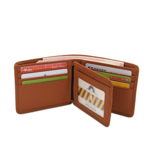 (4 to 11 Card Slots) PLAYBOY GENUINE LEATHER RFID LONG & SHORT WALLET PW 261 -1/-2/-3/-4 LIGHT BROWN