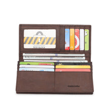 Load image into Gallery viewer, (11 Card slots) PLAYBOY GENUINE LEATHER RFID LONG WALLET PW 267-1 BROWN