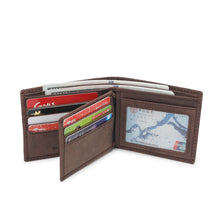 Load image into Gallery viewer, (7 Card slots) PLAYBOY GENUINE LEATHER RFID SHORT WALLET PW 267-3 BROWN