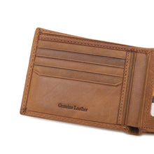 Load image into Gallery viewer, (7 to 9 Card Slots ) PLAYBOY GENUINE LEATHER RFID SHORT WALLET PW 268 -3/-4 KHAKI