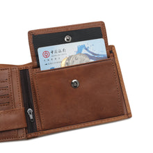 Load image into Gallery viewer, (8 to 11 Card Slots) PLAYBOY GENUINE LEATHER RFID WALLET PW 268 -1/-5 KHAKI