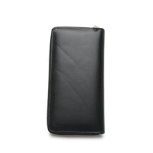 Load image into Gallery viewer, (10 Card slots) PLAYBOY GENUINE LEATHER RFID ZIPPER LONG WALLET PW 269-2 BLACK
